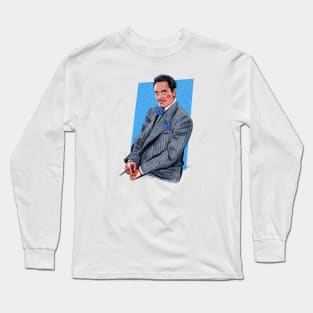 Raul Julia - An illustration by Paul Cemmick Long Sleeve T-Shirt